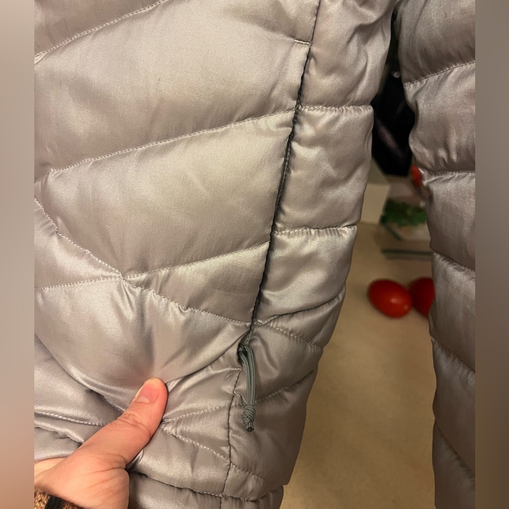 The North Face Silver Puffer Jacket - Picture 2 of 5